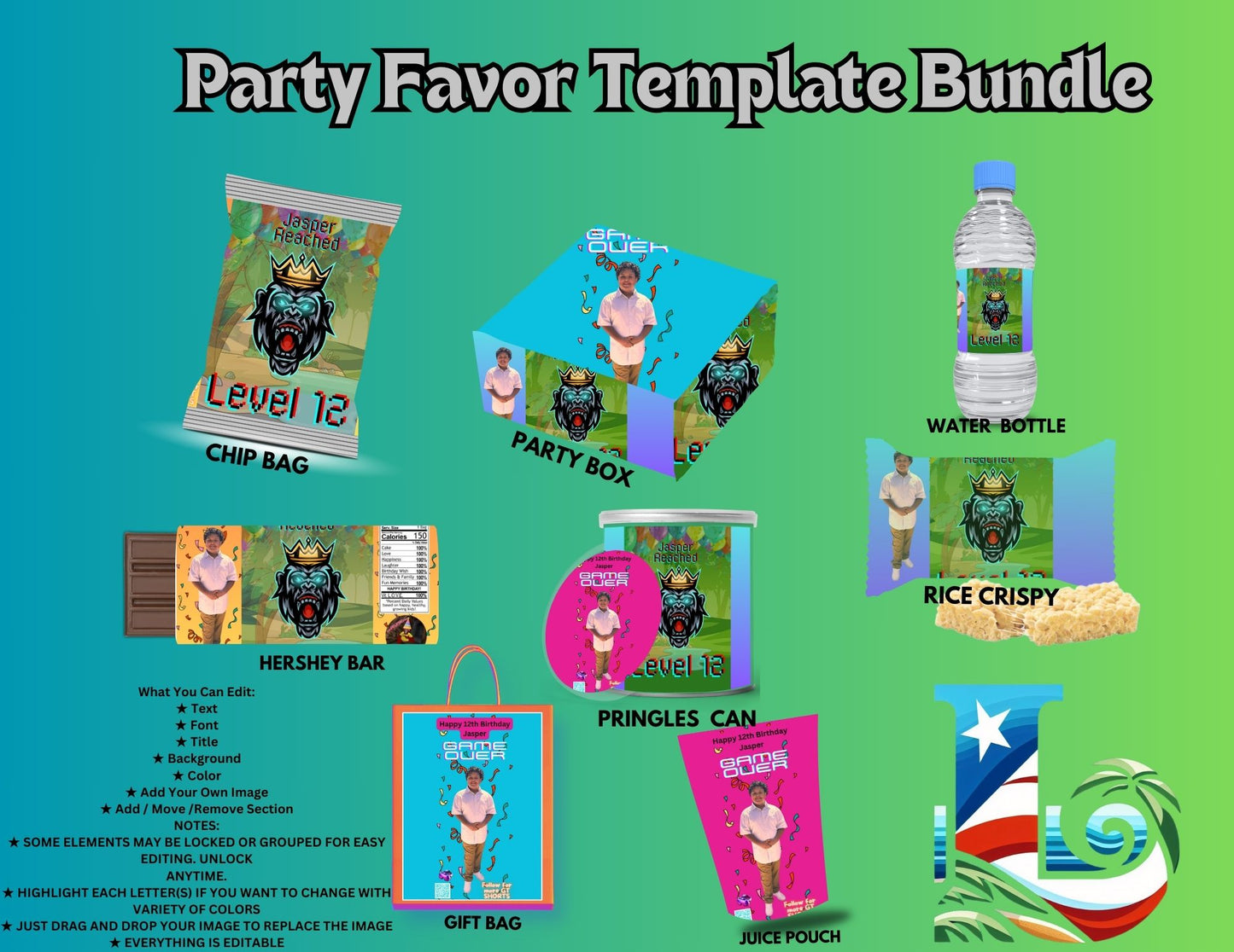 Party Favor Template