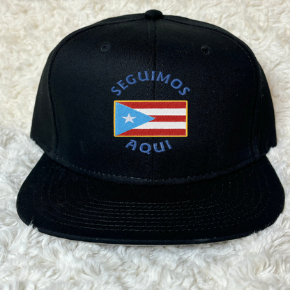 Seguimos Puerto Rico Embroidered Snapback Cap