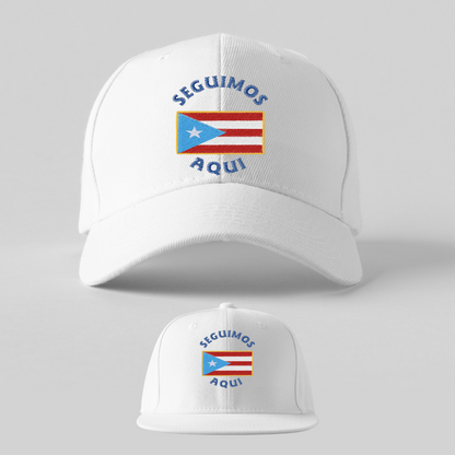 Seguimos Puerto Rico Embroidered Snapback Cap